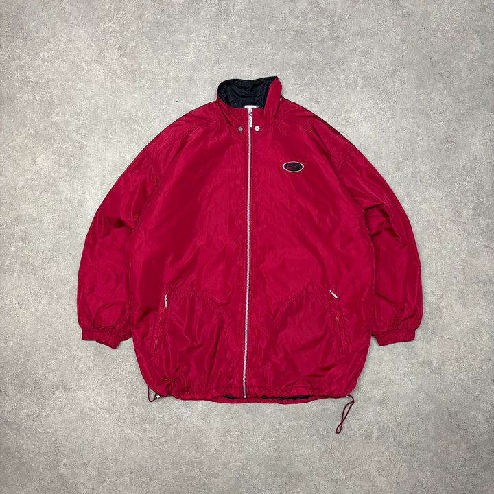 Vintage Nike Big Logo Red Puffer Jacket (XL)