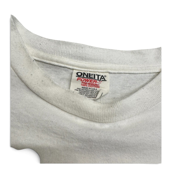 Vintage Single Stitch Graphic T shirt White (L)