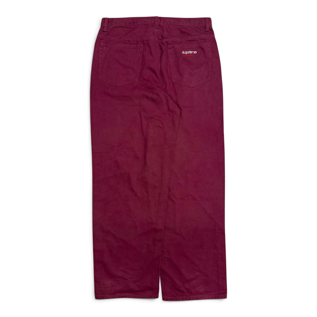 Supreme Classic Logo Baggy Jeans Purple (32)