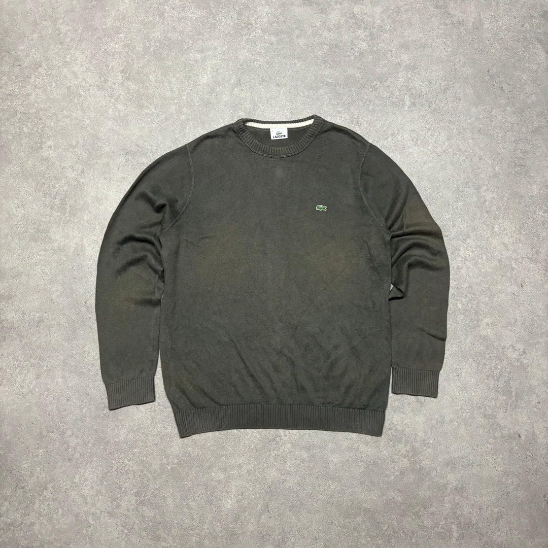 Vintage Lacoste Dark Green Knitted Jumper (L)