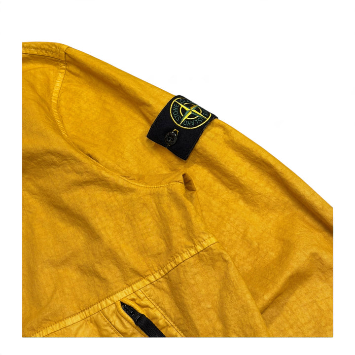 Stone Island Yellow Zip Up Hooded Jacket (L)