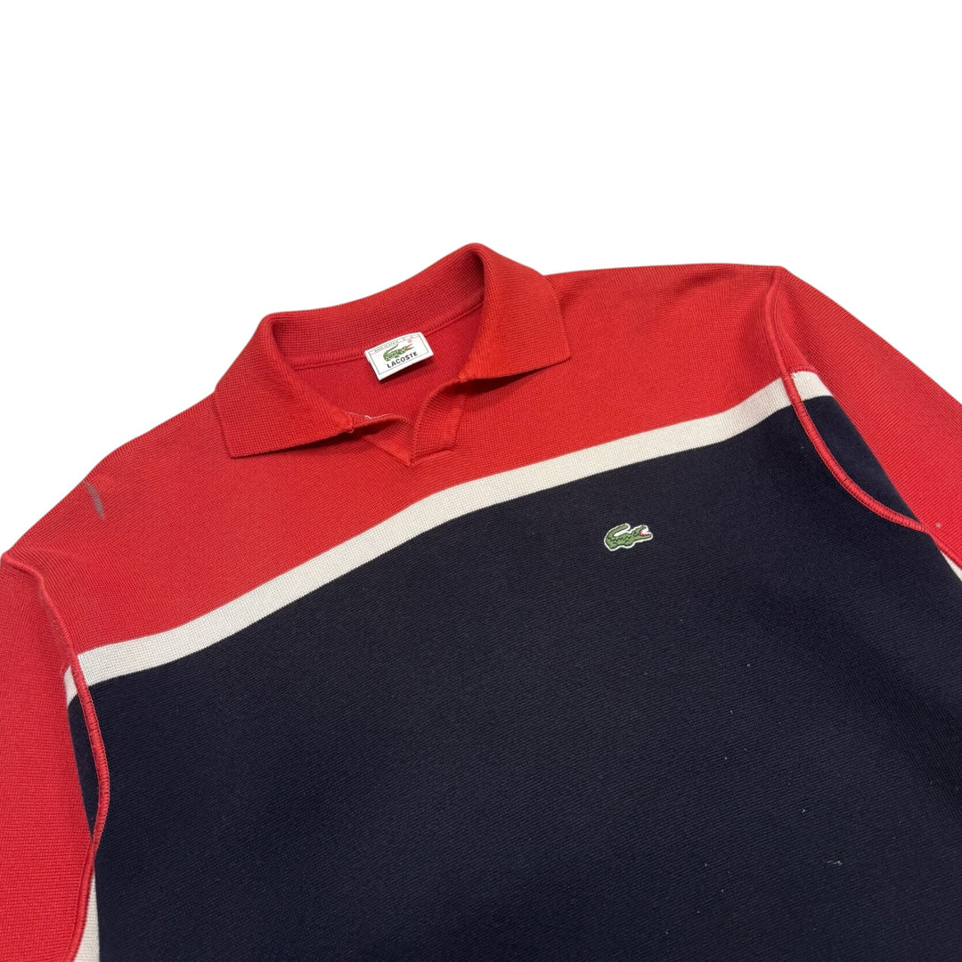 Vintage Lacoste Navy Heavy Knitted Jumper (L)