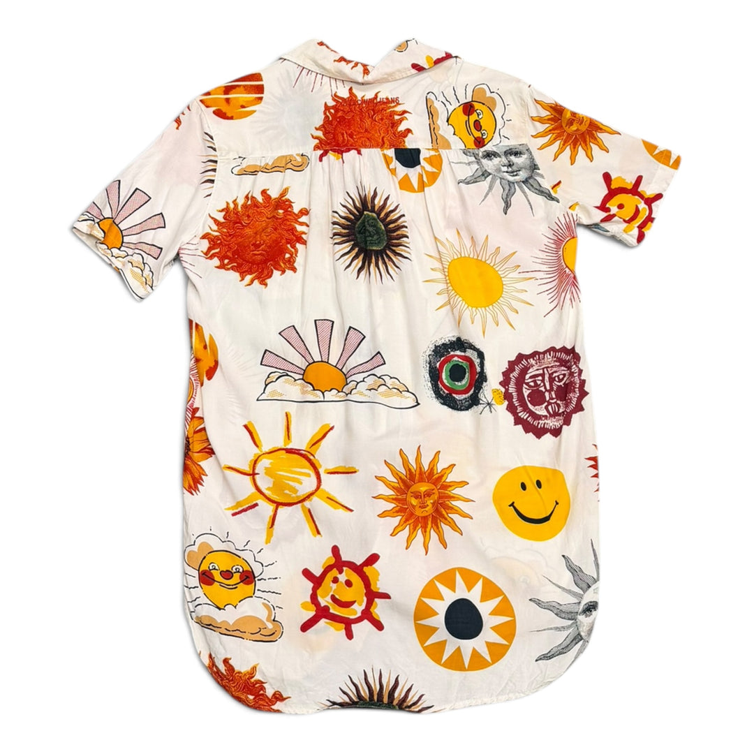 Vintage Moschino Sun & Smiley Face Patterned Shirt (S)