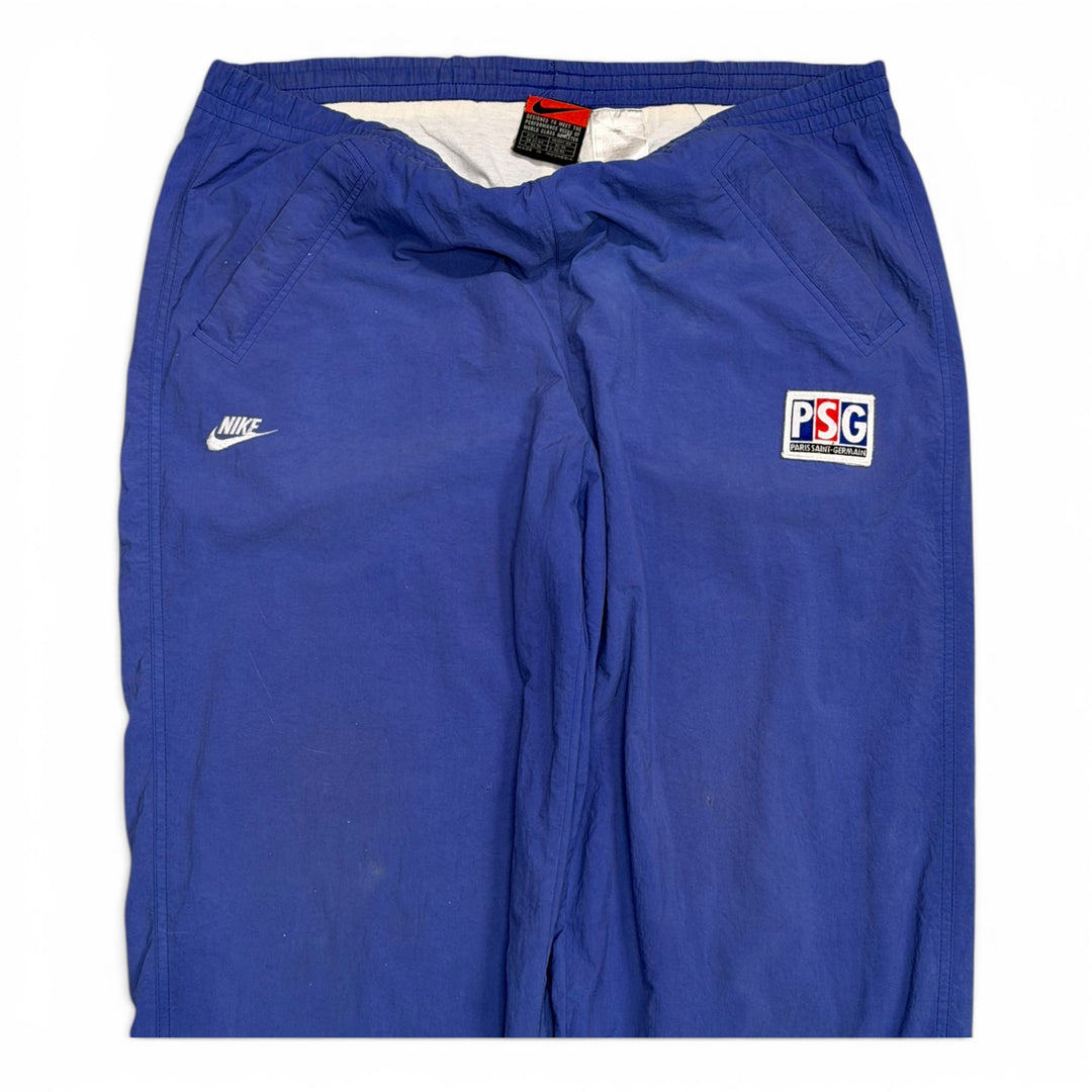 90’s Vintage PSG Nike Purple Football Tracksuit Bottoms (XL)