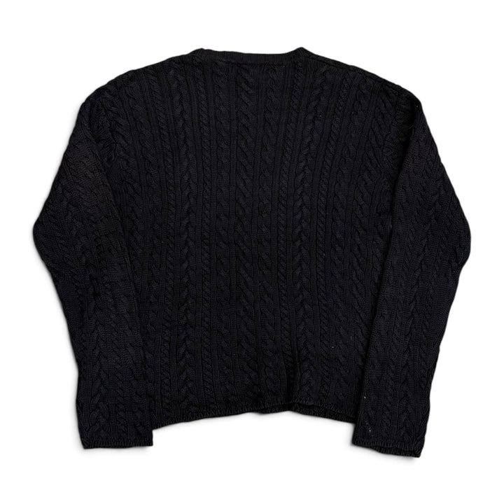 Vintage Polo Ralph Lauren Cable Knit Jumper Navy (S)
