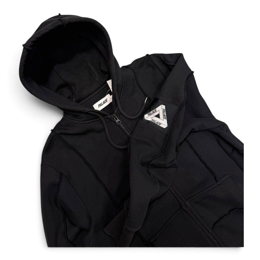 Palace Black Patch Me Up Zip Hoodie (S)
