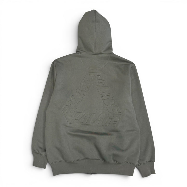 Palace Thermal Embossed Zip Up Hoodie Green (XL)