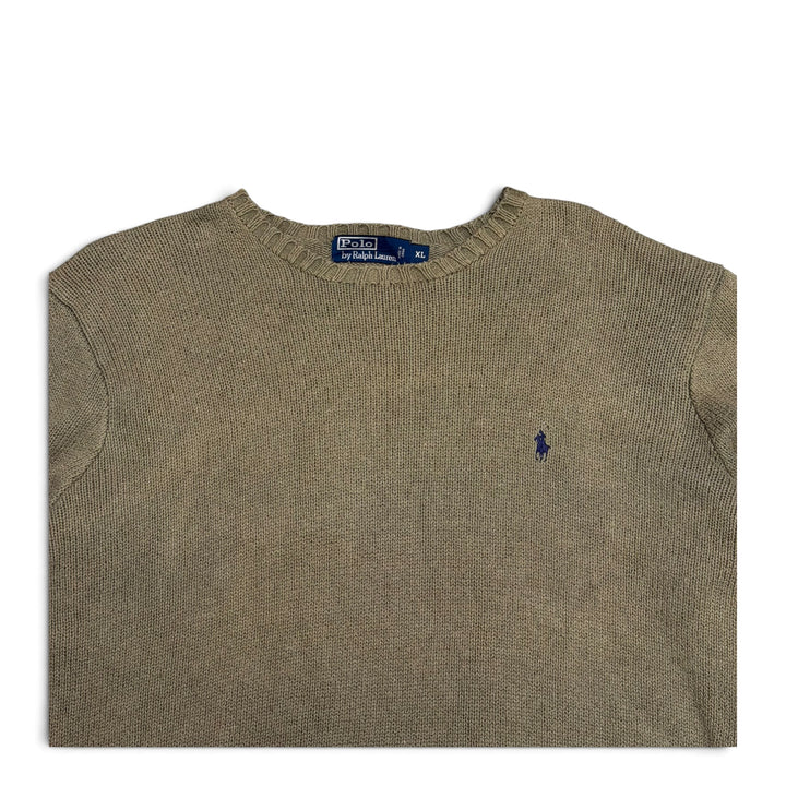 Vintage Polo Ralph Lauren Crew Neck Knitted Jumper Green (XL)