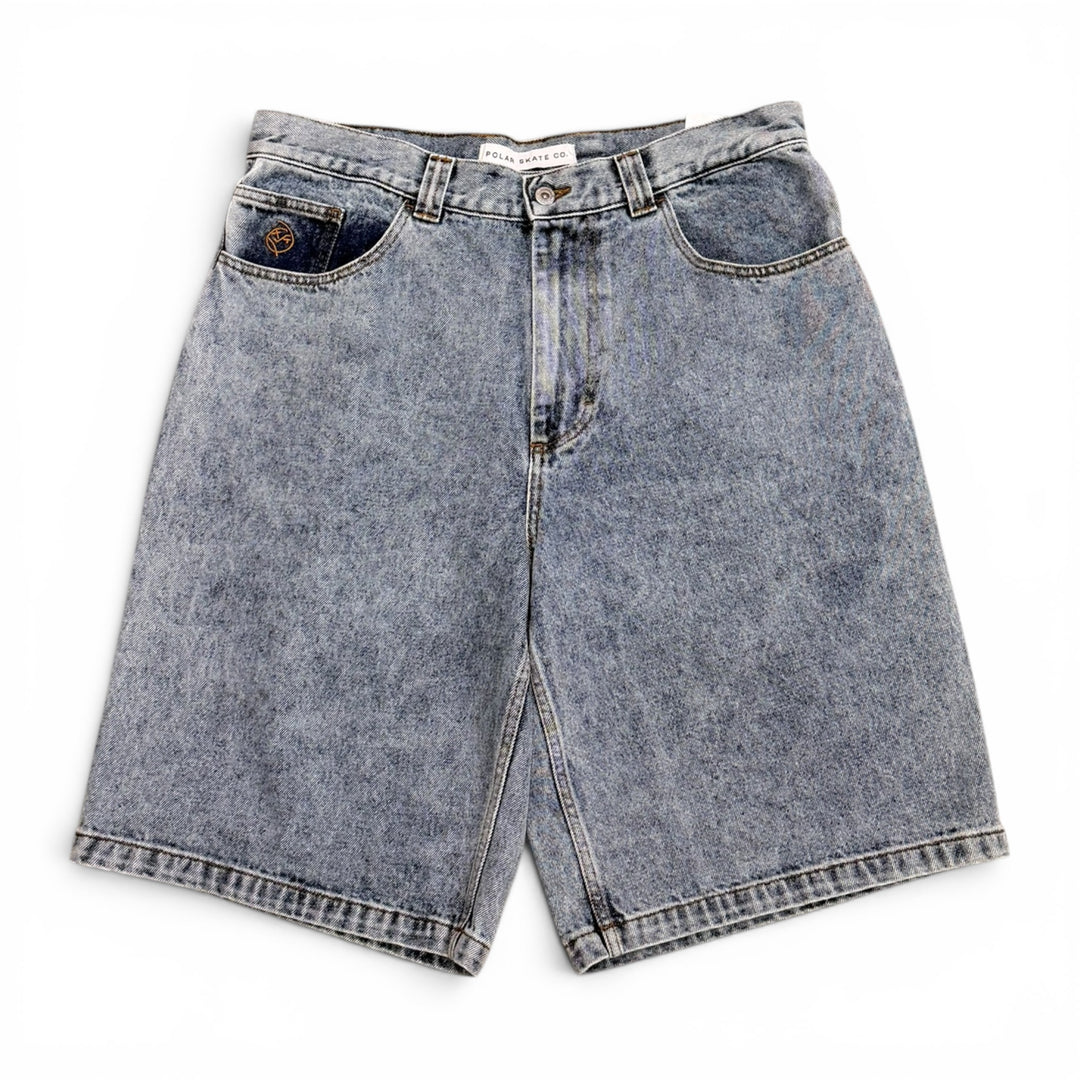 Big Boys Polar Skate Baggy Denim Shorts Blue (36")
