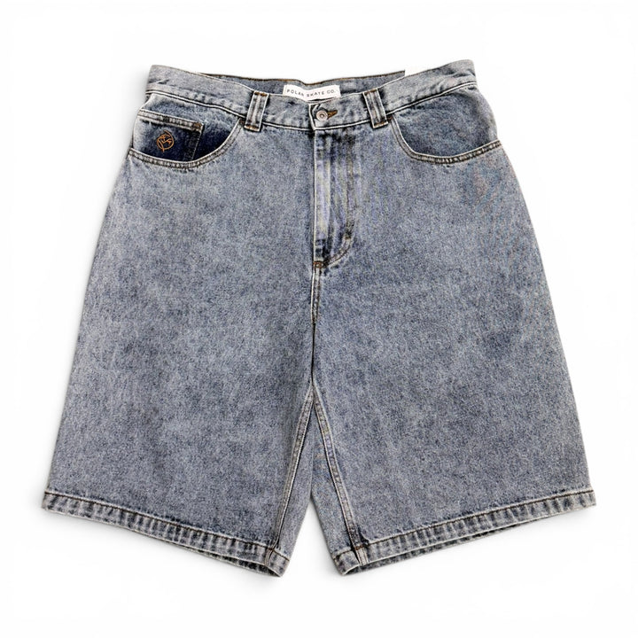 Big Boys Polar Skate Baggy Denim Shorts Blue (36")