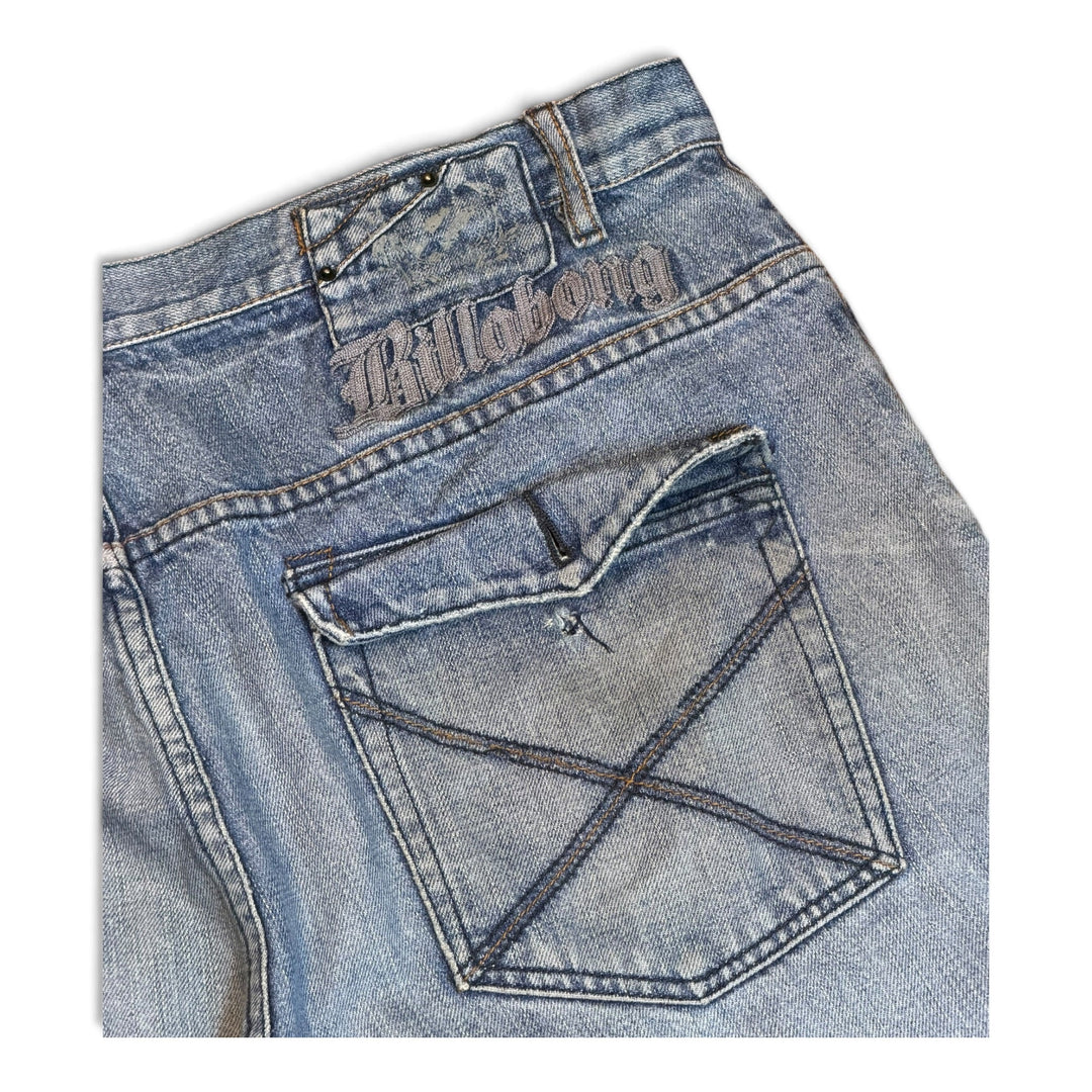 Vintage Billabong Light Blue Washed Denim Shorts (36)