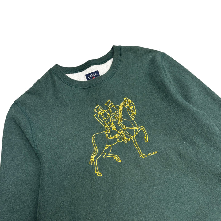 Noah NY Crew Neck Sweatshirt Green (M)