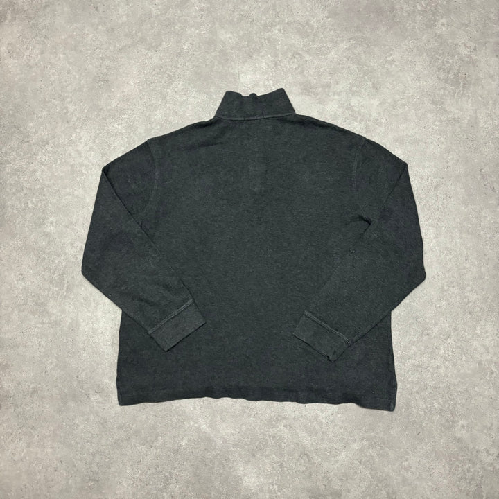 Vintage Polo Ralph Lauren Grey Quarter Zip Jumper (XL)