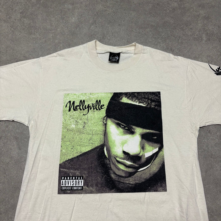 Vintage Nellyville Team Lunatics Cream Graphic T-Shirt (L)
