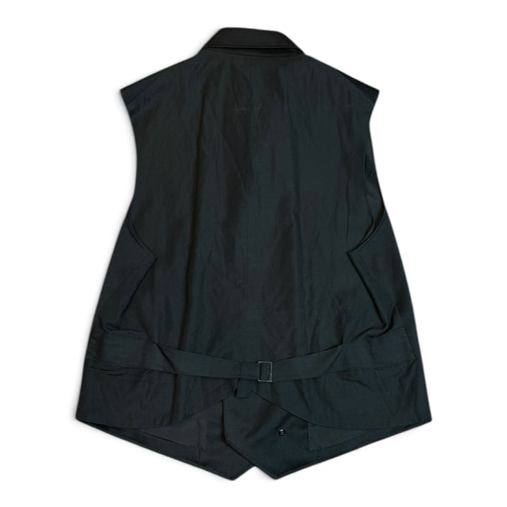 Vintage Yohji Yamamoto Black Laine Wool Waistcoat Jacket (M)