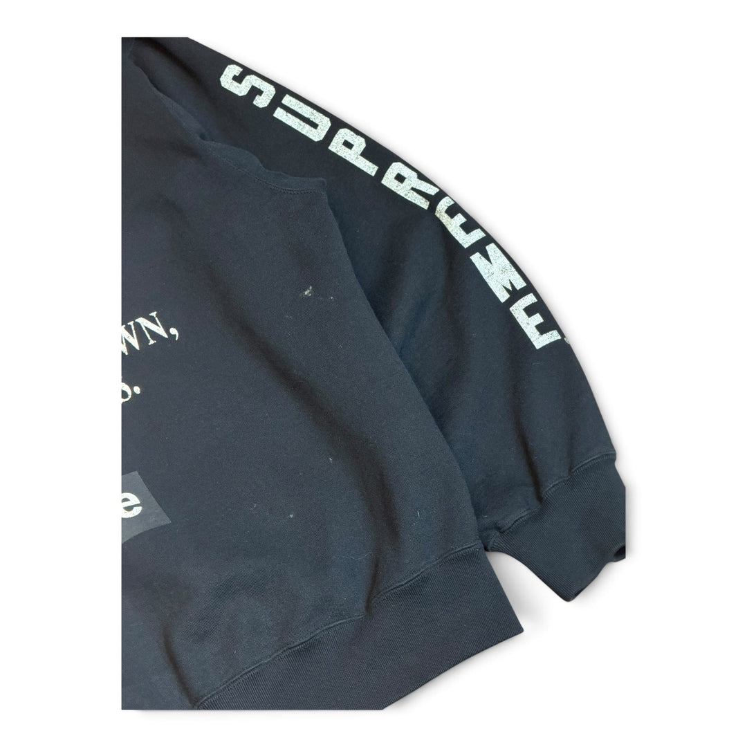 Supreme Black DJ Screw Graphic Zip Up Hoodie (L)
