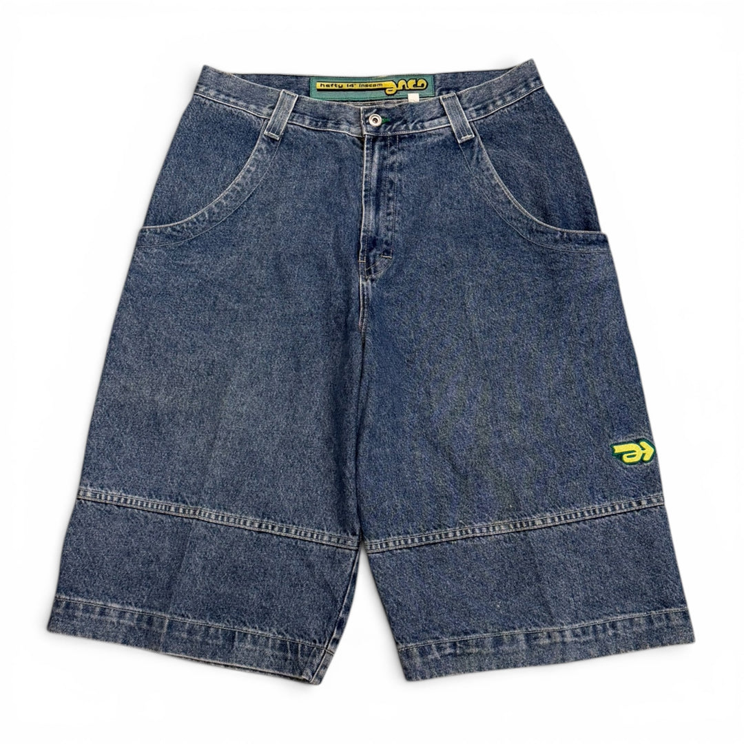 Vintage Hefty 90's Baggy Denim Shorts Blue (36")