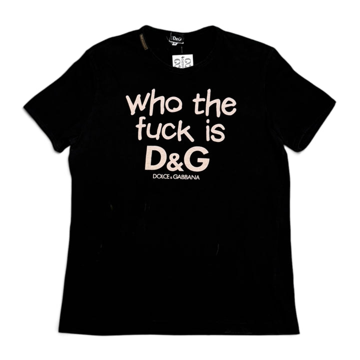 Vintage Dolce Gabbana Graphic T shirt Black (XL)