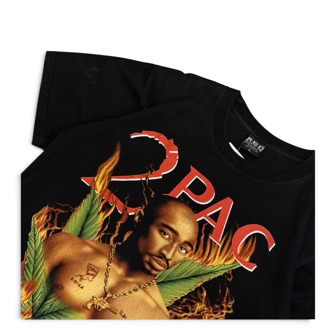 Vintage 2 PAC Graphic T shirt Black (L)