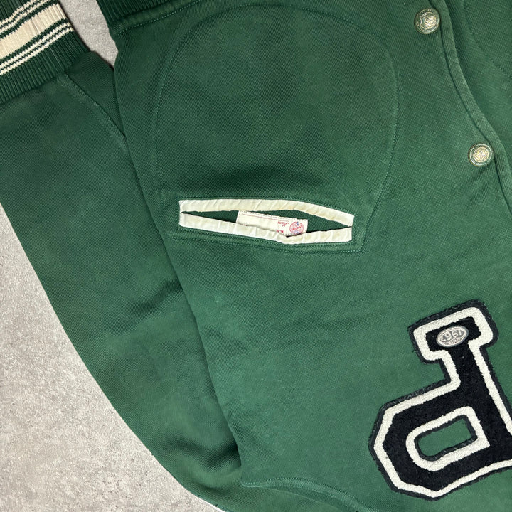 Polo Ralph Lauren Green P Varsity Jacket (M)