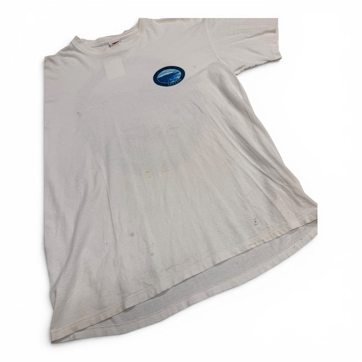 90's Vintage Speedo White Graphic T-Shirt (XL)