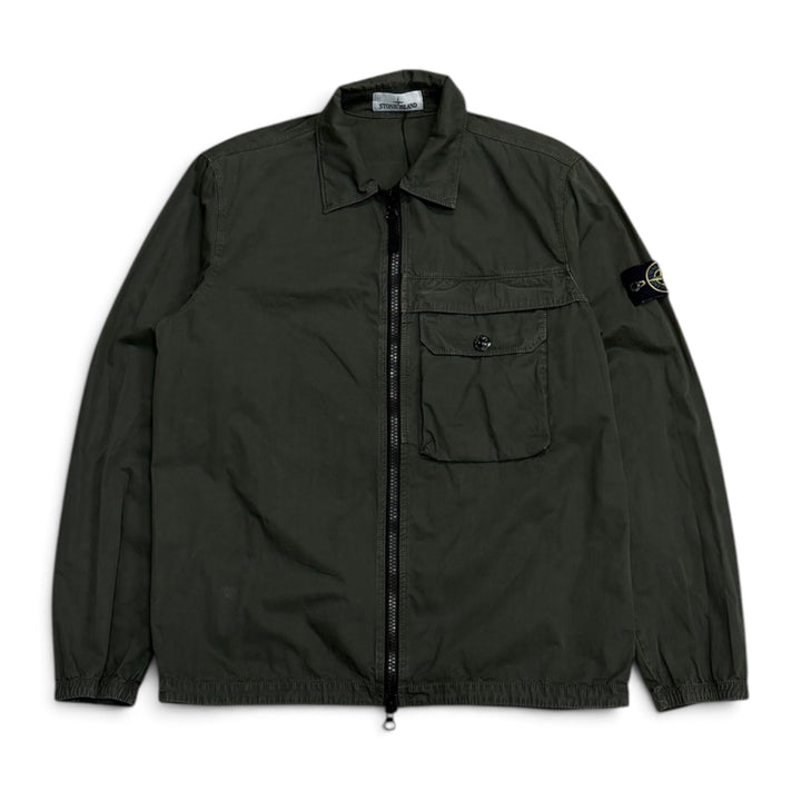 Stone Island Full Zip Up Jacket Green (L)