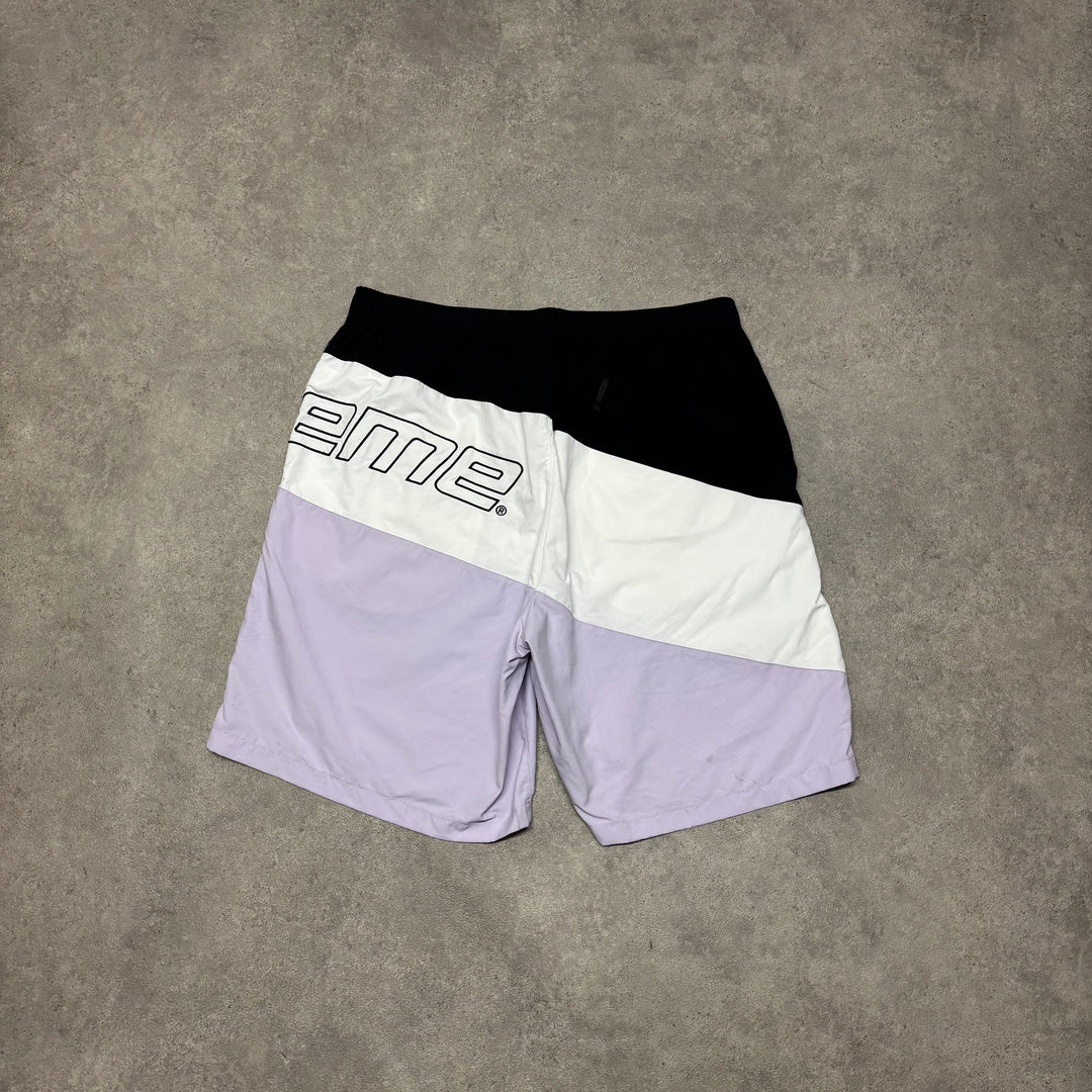 Supreme Curve Nylon Light Purple Shorts (L)