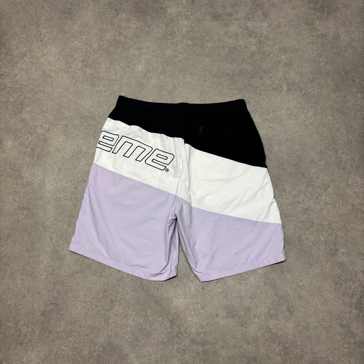Supreme Curve Nylon Light Purple Shorts (L)