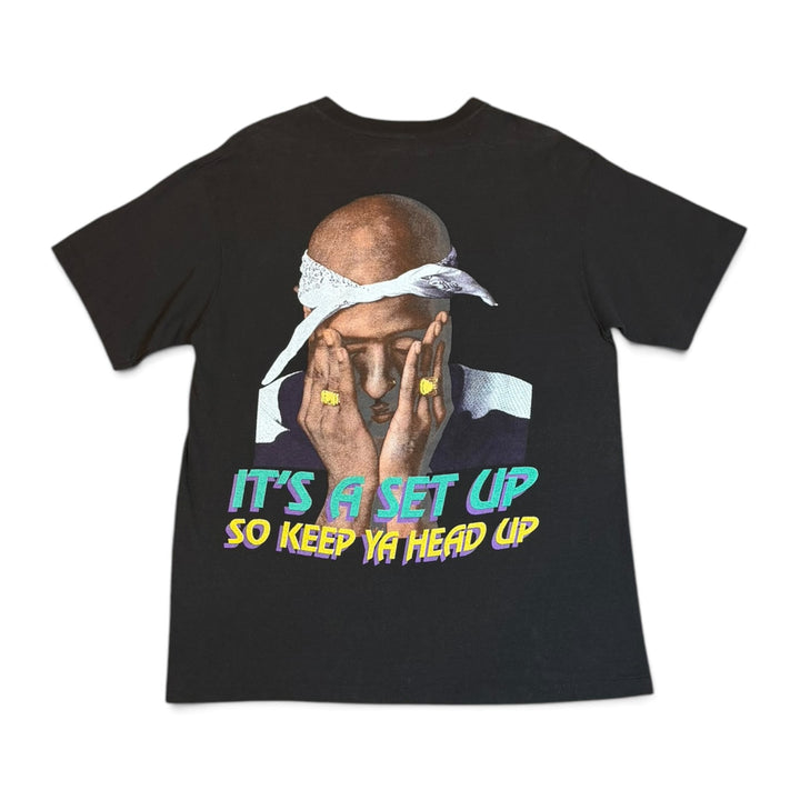 Vintage Tupac Black Graphic T-Shirt (XL)