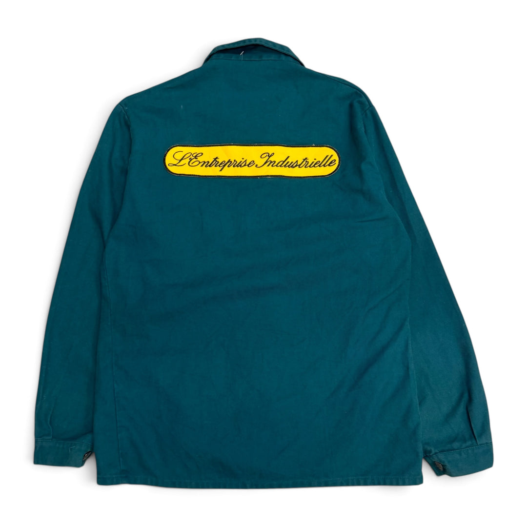 Vintage Distressed Green French Chore Jacket (M)