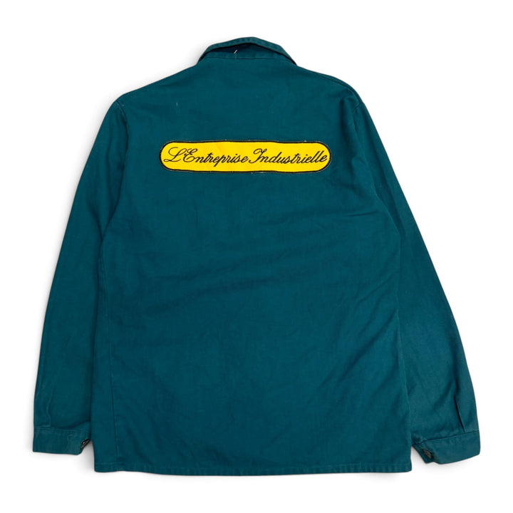 Vintage Distressed Green French Chore Jacket (M)