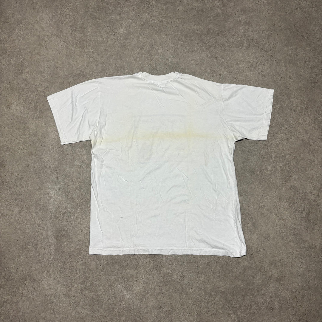 Vintage Camel Cigarettes White Graphic T-Shirt (XL)