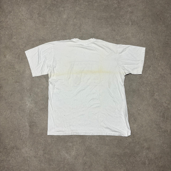 Vintage Camel Cigarettes White Graphic T-Shirt (XL)