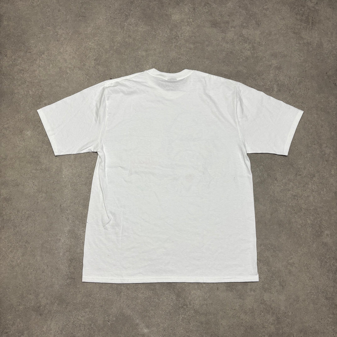 Stussy Happy Holidays White Graphic T-Shirt (L)