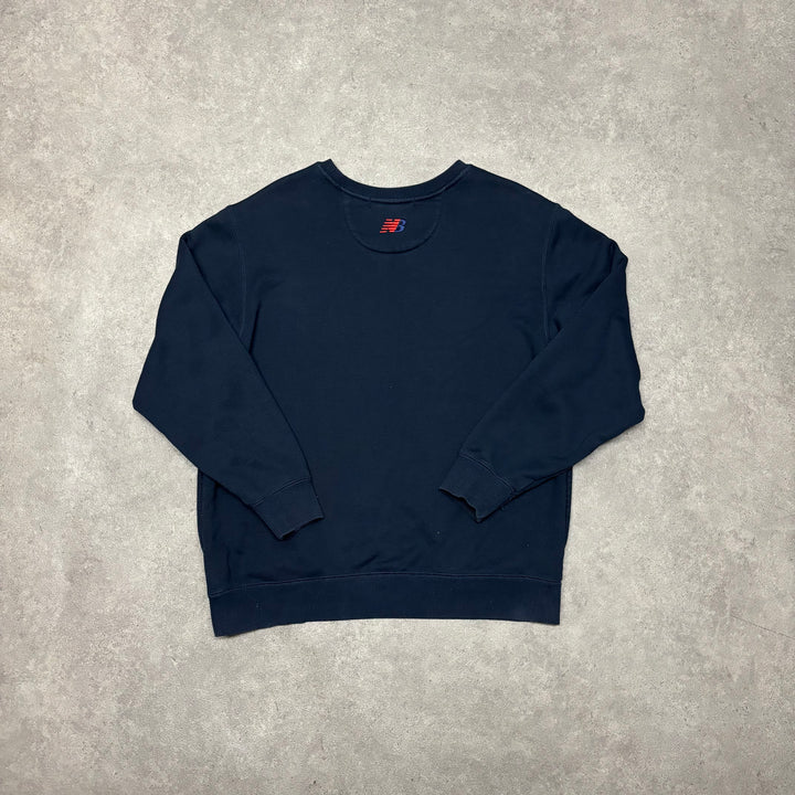 New Balance x Tokyo Design Studio Navy 'Nanamica' Spell Out Sweatshirt (M)