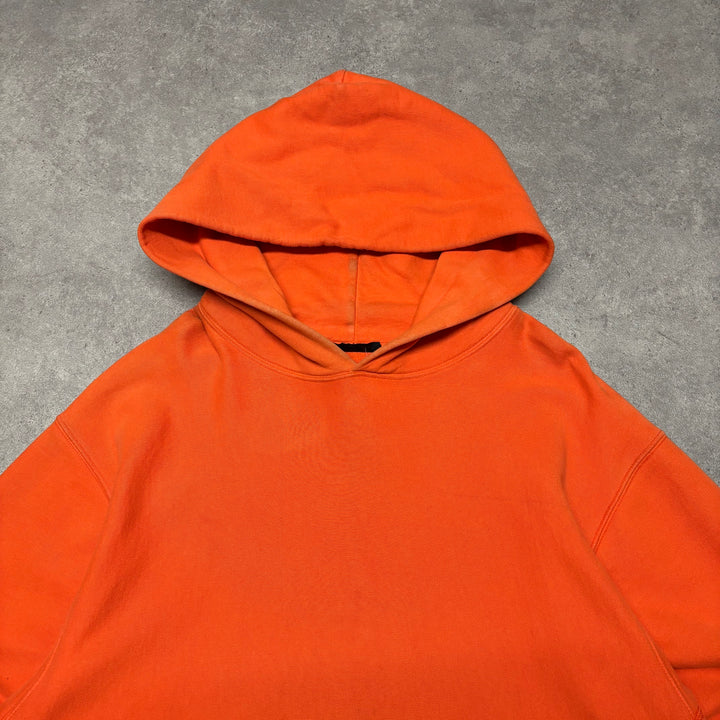 Yeezy Season 3 Orange Oversized Heavyweight Pullover Hoodie (XL)