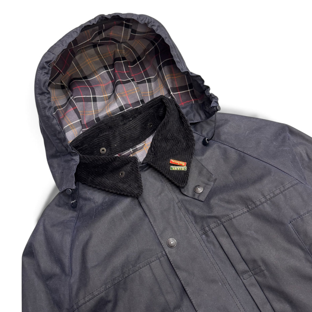 Levis X Barbour Oversized Waxed Royal Navy (L)