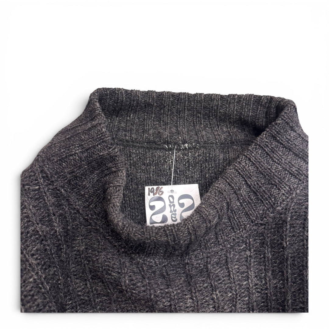 Stone Islan AW86 Spell - Out Wool Jumper Dark Grey (XL)