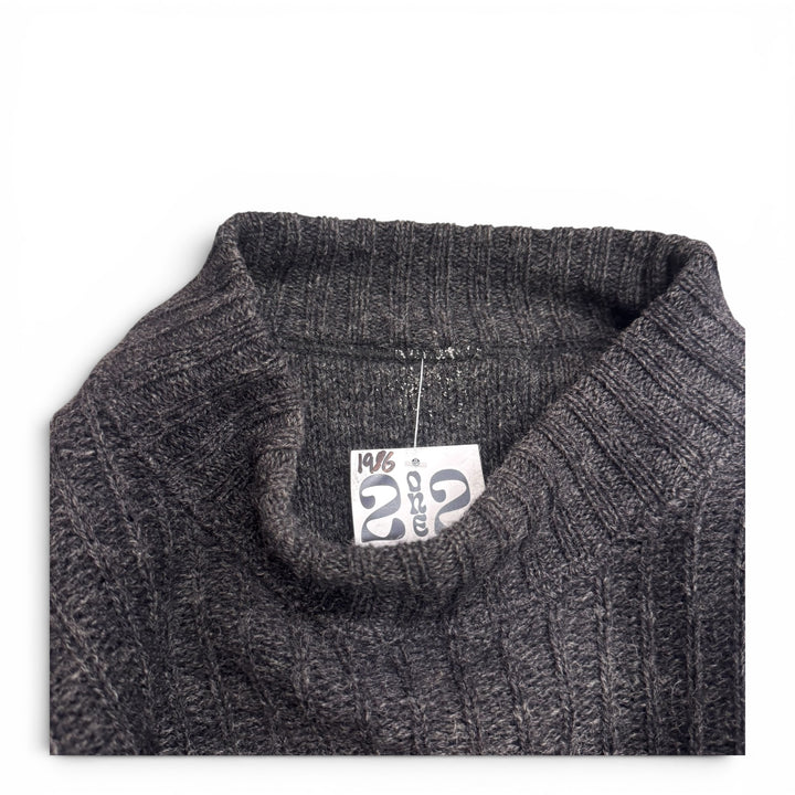 Stone Islan AW86 Spell - Out Wool Jumper Dark Grey (XL)