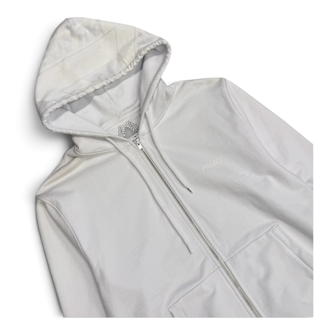 Palace Big Tri Ferg Zip Up Hoodie White (S)