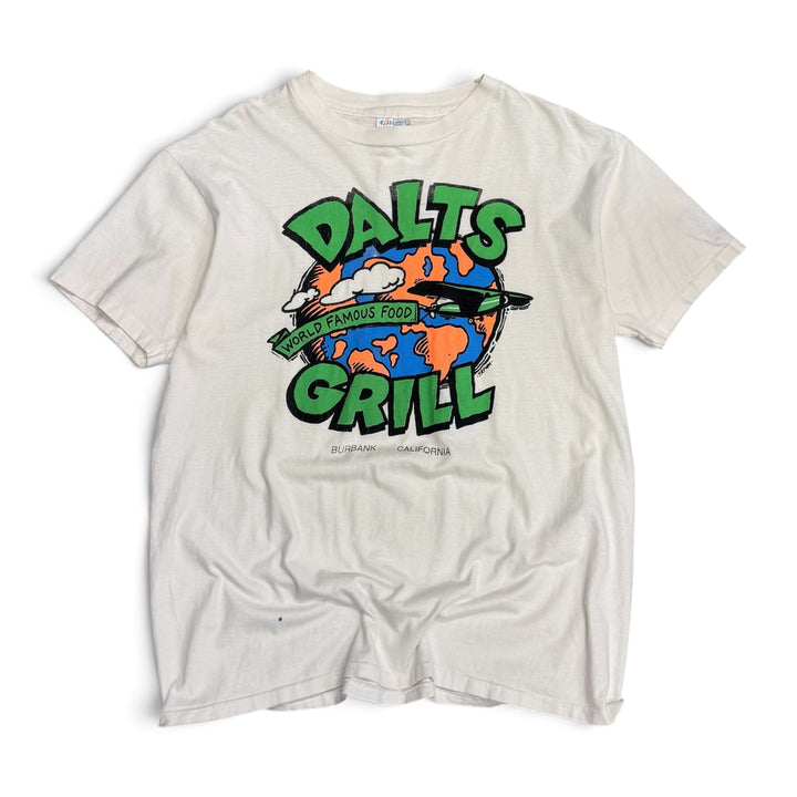 Vintage Single Stitch Dalts Grill Graphic T shirt White (XL)