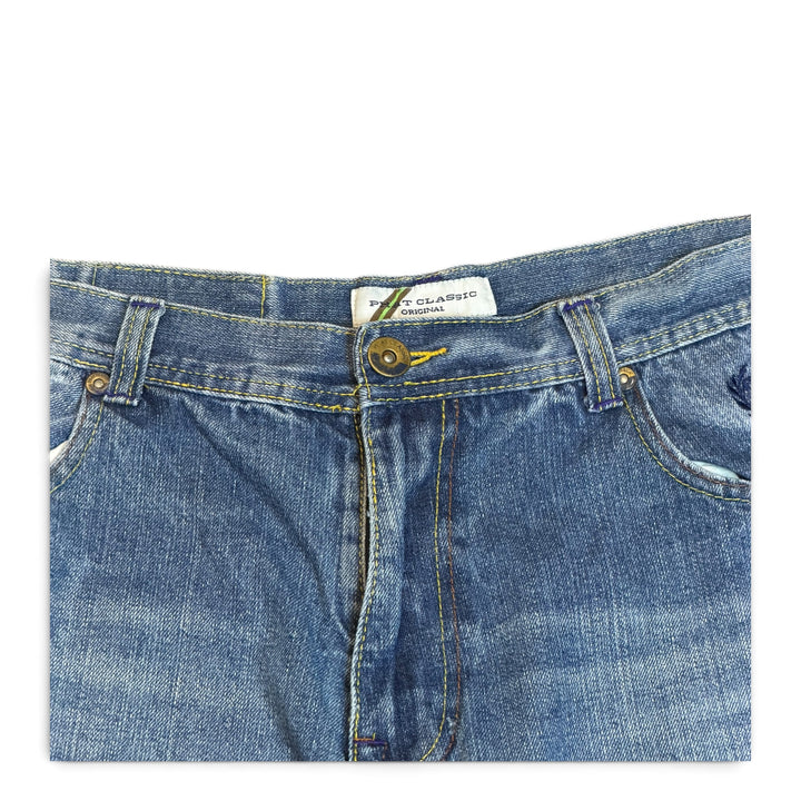 Vintage Phat Farm Light Blue Washed Baggy Denim Shorts (36)