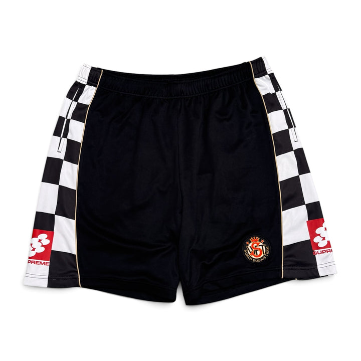 Supreme Checkerboard Soccer Shorts Black (L)