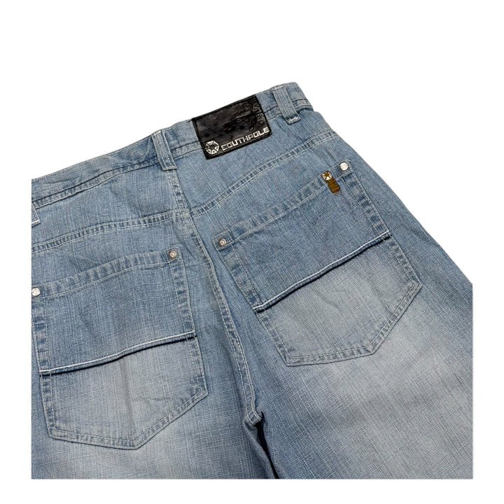 Vintage Southpole Baggy Denim Shorts Boue (32)
