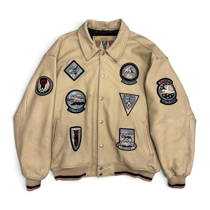 Vintage Avirex Leather Jacket (XXL)