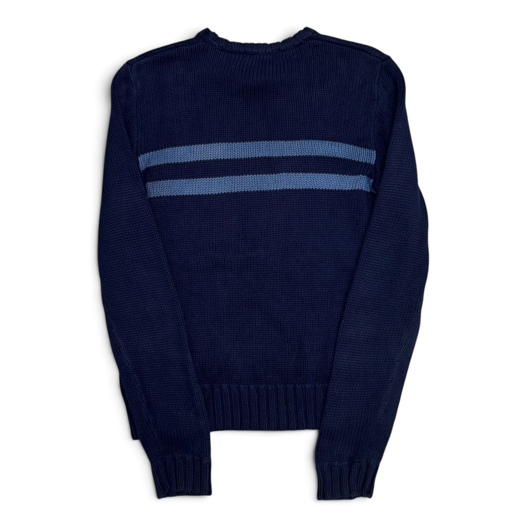 Vintage Polo Ralph Lauren Navy heavy Knitted Jumper (S)