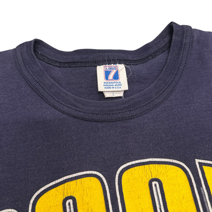 1995 Vintage Indiana Pacers Navy Graphic T-Shirt (L)