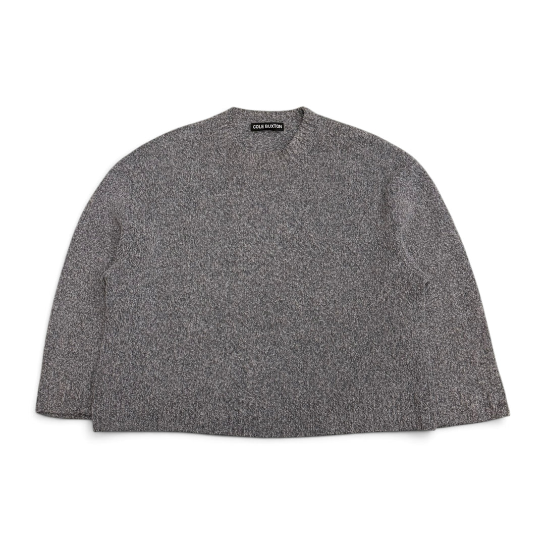 Cole Buxton Heavy Knit Crew Neck Jumper Grey (M)