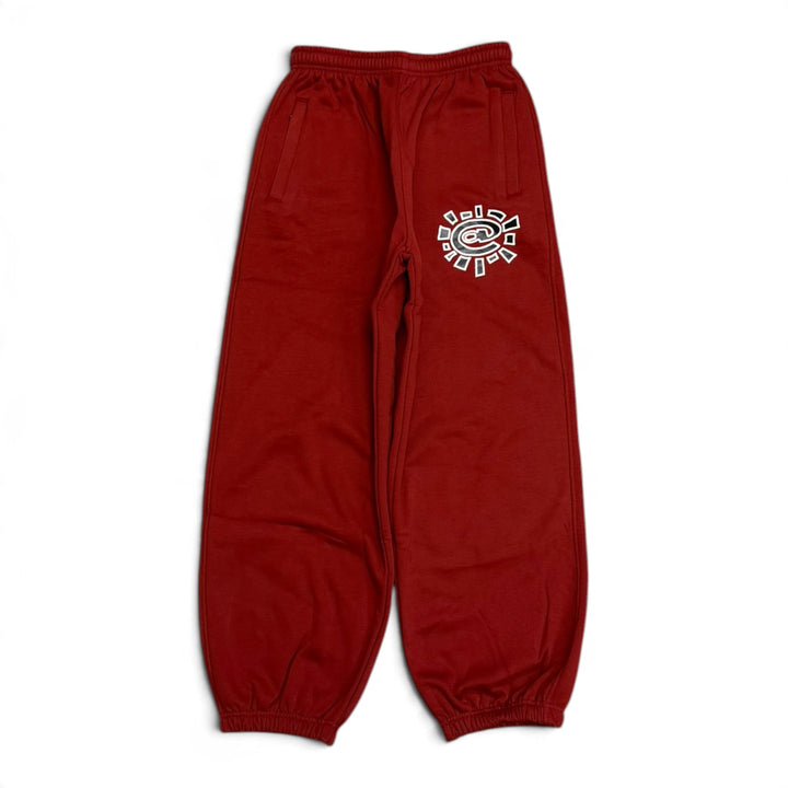 Always Do What You Should Do Dark Red Tracksuit Bottoms (XL)