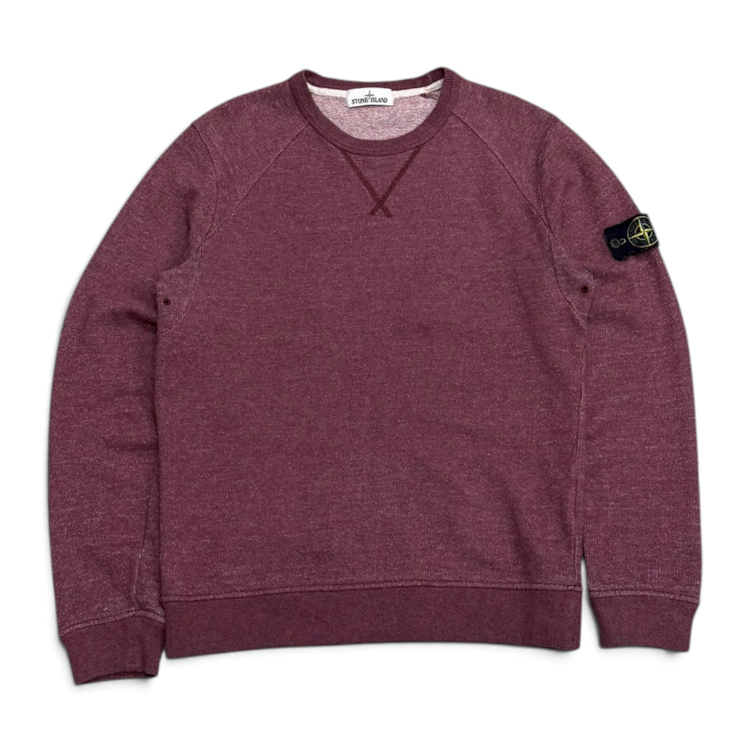Stone Island Crew Neck Knitted Sweatshirt Purple (L)